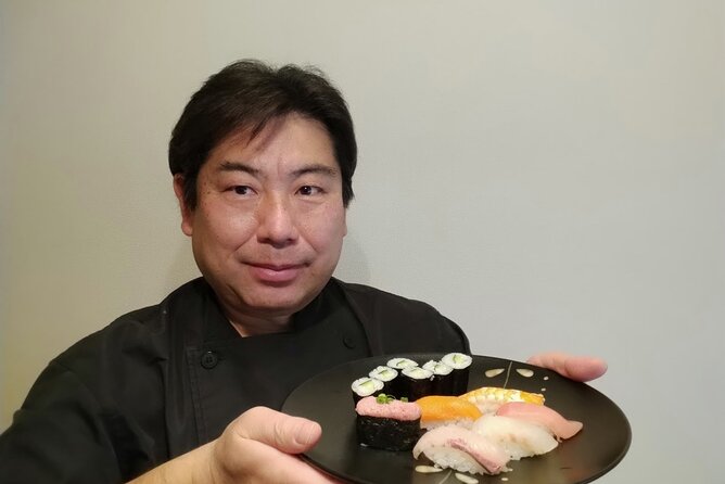 Sushi Making Class - Meet Chef Ken, Then Get to Work Right Away in Shibuya