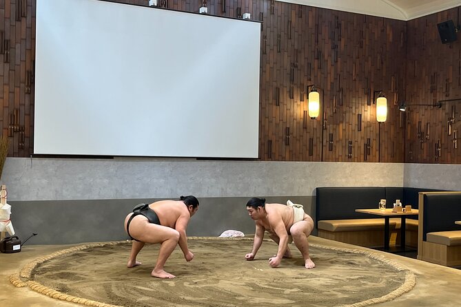 the SUMO show with Dinner - The show in plain English: techniques, manners, and three real match rounds