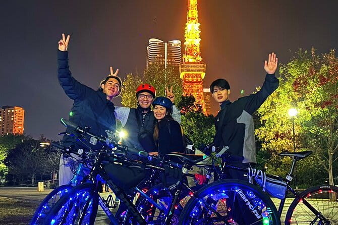 Tokyo: 2-Hour Night E-Bike Tour of the City's Hidden Gems - From Shibuya’s Bell of Peace to Tokyo on a bicycle