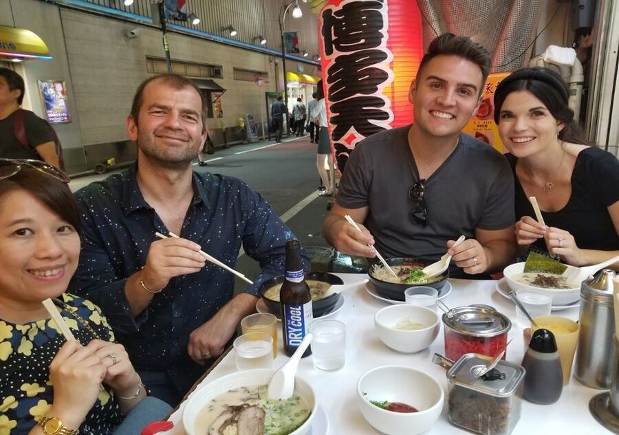 Tokyo: 3-Hour Food Tour of Shinbashi at Night - Your guide makes it, from Ray’s meal-gratitude cues to Yappy and karaoke energy