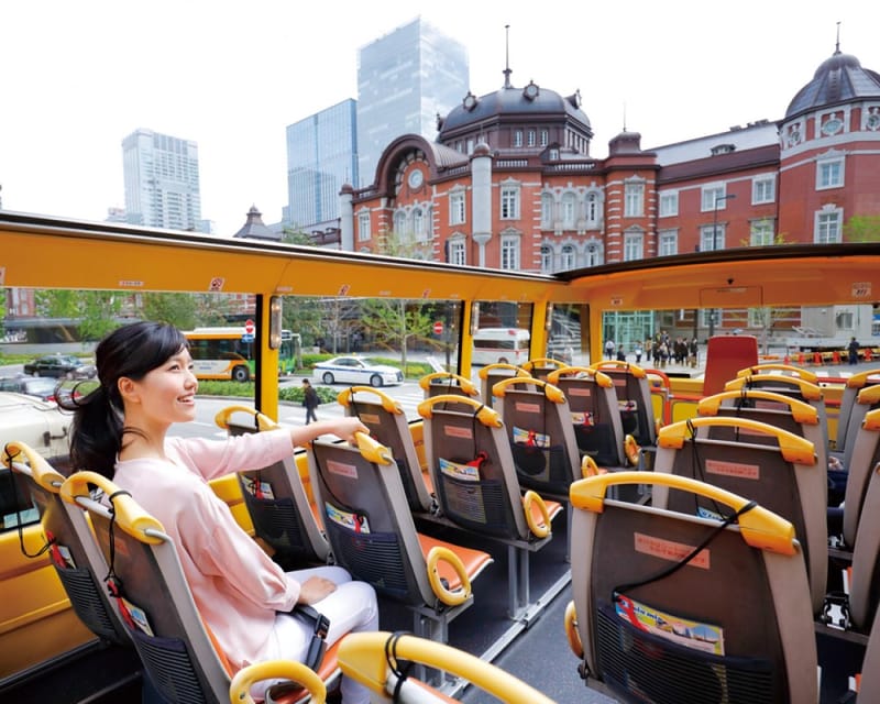 Tokyo: 60min Panoramic Open Top Bus Tour with Audio Guide - Hato Bus stop timing and the route structure you should expect