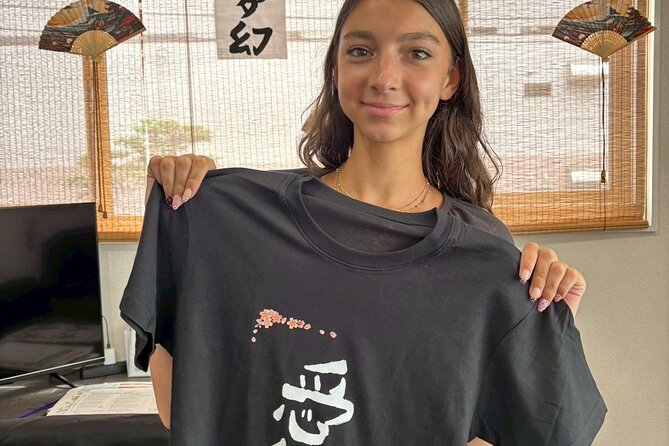 Tokyo Asakusa：Calligraphy & Make T-shirt Activity - Choosing your design, then deciding where it goes