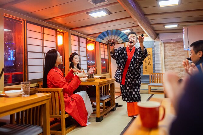 Tokyo Bay Yakatabune Dinner/Day Cruise with Japan Show and Drinks - Open-air viewing deck: photo time and comfort tips