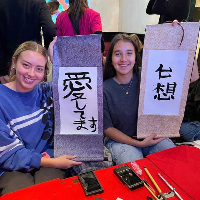 Tokyo: Calligraphy on Kanji Fan & Scroll with Drink - Who should book this Tokyo calligraphy workshop, and who might skip