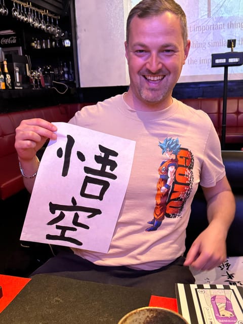 Tokyo: Calligraphy on Kanji Fan & Scroll with Drink - Drinks included with your calligraphy, and why it matters
