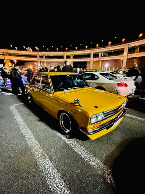 Tokyo: Daikoku Car Meet Experience on a JDM TUNED SPORTS CAR - Wangan Expressway tunnels and Rainbow Bridge, the skyline payoff