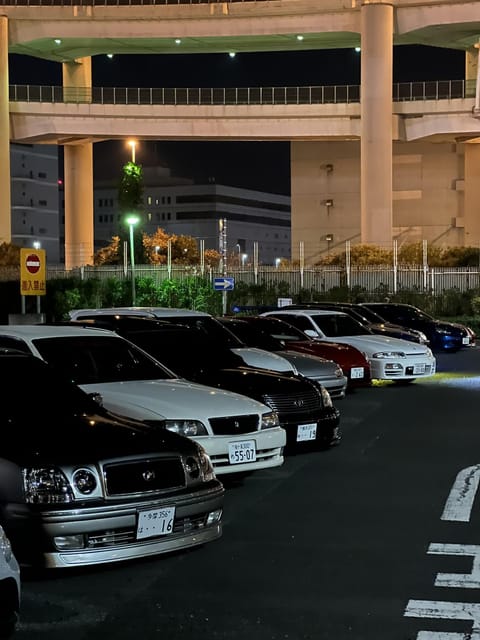 Tokyo: Daikoku Excursion by Drift Car And official driver - Daikoku Parking Area: The Night Spot Car Fans Actually Chase