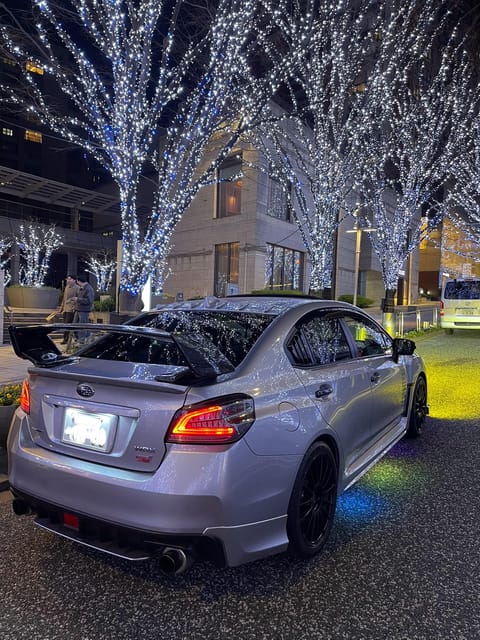Tokyo: Daikoku PA & Shibuya Private Tour in a WRX STI - Rainbow Bridge and Tokyo Tower: night views, but plan around admissions