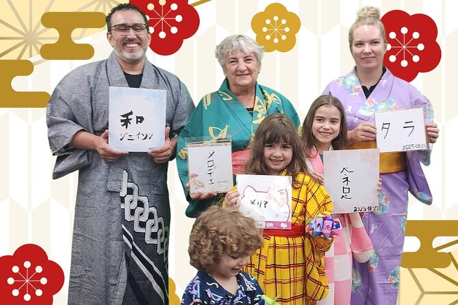 Tokyo Family Culture Workshop: Calligraphy, Origami &Yukata Photo - A Cozy Hiroo Studio Where Families Make Art in One Session