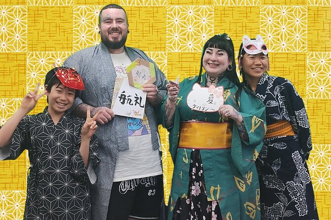 Tokyo Family Culture Workshop: Calligraphy, Origami &Yukata Photo - Yukata Fitting and Photo Time With Your Artwork