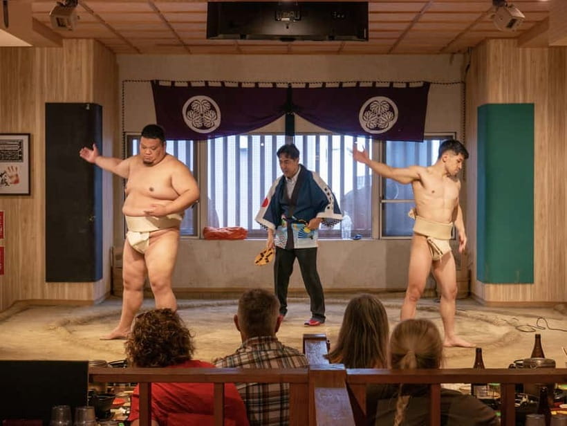 Tokyo: Family Sumo Workshop & Live Wrestling Show with Lunch - The Drill Lesson: Shiko, Teppo, and Suri As hi Basics