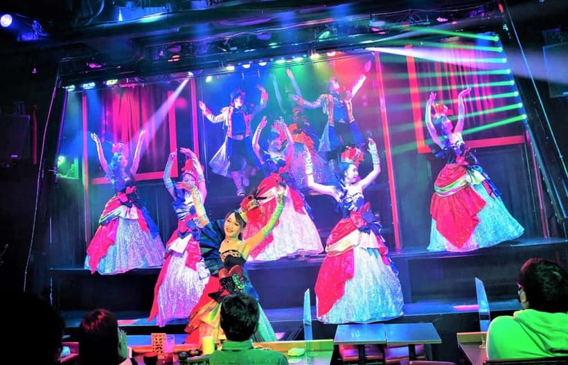Tokyo GINZA: KONPARU Japanese Cabaret Show with Drink - The KONPARU Cabaret: Moving Stage, Lighting, and Storytelling (No Japanese Needed)