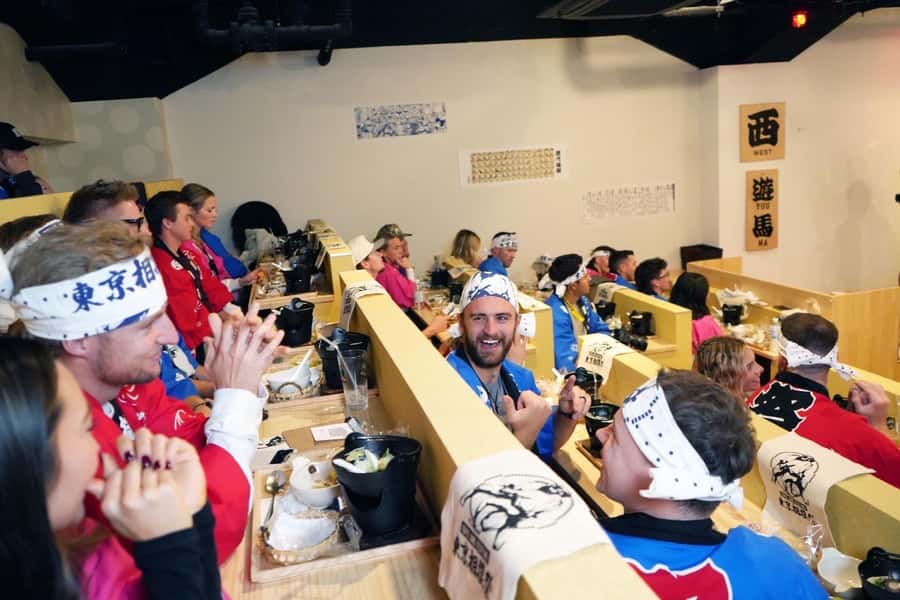 Tokyo Ginza : Sumo and Mikoshi Experience,Open from Sep. - The mikoshi carry: a festival action you can actually feel
