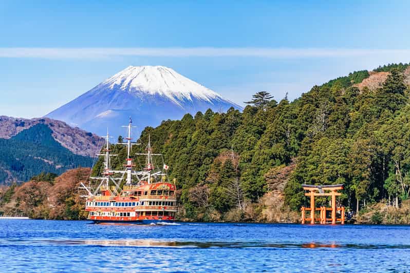 Tokyo Mt Fuji 5th St & Hakone Cruise Bus Tour w/Bullet Train - From Ginza and Shinjuku Pickups to the Fuji Start Line