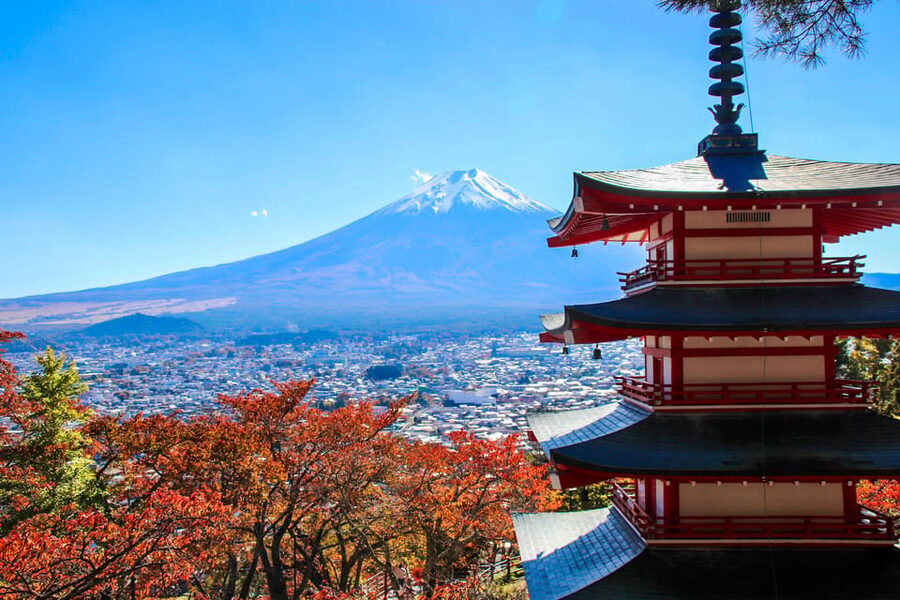 Tokyo:Mt.Fuji,Kawaguchiko Oishi Park,Arakurayama Sengen Park - Saiko Iyashi-no-Sato Nenba: thatched village charm and Fuji photo ops