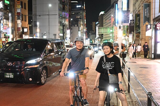 Tokyo Night Bike Tour: From Shibuya to Tokyo Tower via Roppongi - Bikes, helmets, pace, and safety: what you truly need to be ready for