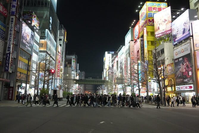 Tokyo Night Tour Akihabara, Shibuya, Karaoke and City Lights - Akihabara after dark: anime streets, electronics, and free browsing time