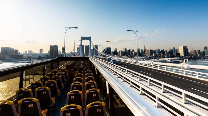 Tokyo: Open Top Panoramic Sightseeing Bus with Audio Guide - City Course Stop by Stop: From Tokyo Station to Ginza
