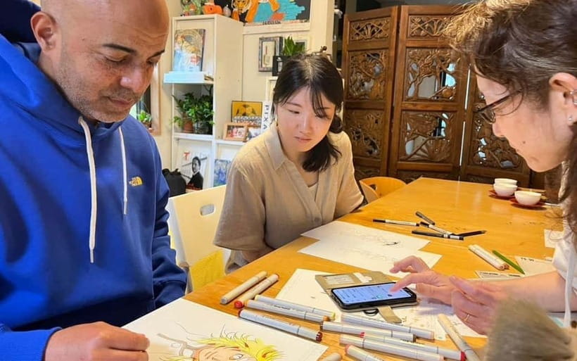 Tokyo: Private Manga Drawing Class with Professional Artist - How the Lesson Turns Practical: 3 Difficulty Levels With Printed Guidelines