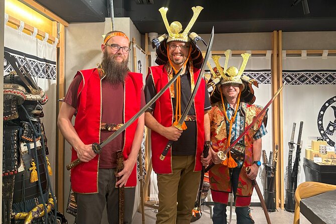 Tokyo Samurai Spirit: Create Sushi & Witness a Samurai Sword Show - The Sword Show Theme, Armor Rooms, and Photo Opportunities