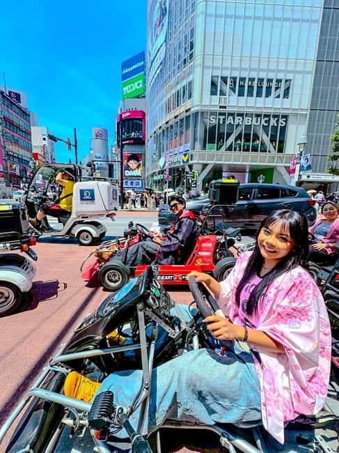 Tokyo: Shibuya and Shinjuku Streets Guided Go-Karting Tour - Safety briefing first, fun second