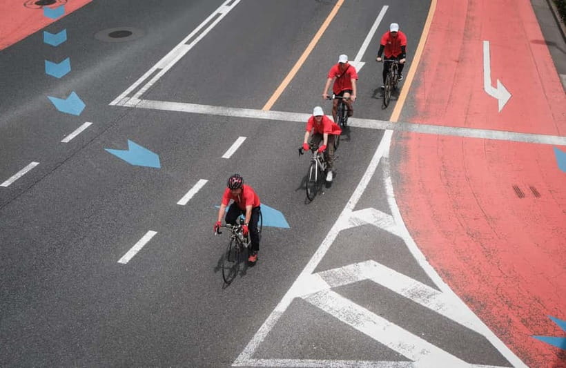 Tokyo: Shibuya Bike Tour - Costumes and helmets: safety gear that also upgrades the experience