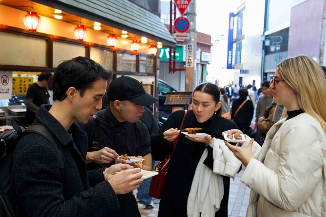 Tokyo Street Food Tour - 7 Japanese Foods - Musashi Koyama Covered Arcade Stop: Karaage, Yakitori, and Onigiri First