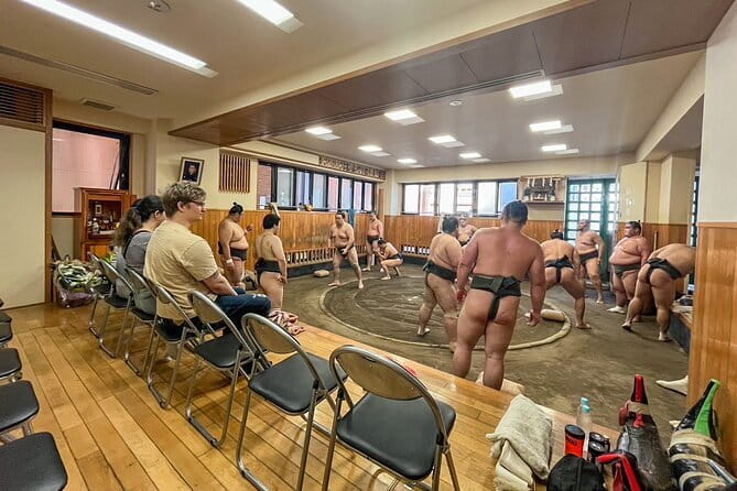 Tokyo Sumo Morning Practice Tour w/ Ring-Side Seat + Photo Shoot - Meet-up at Kiyosumi Shirakawa Station, then walk to the stable