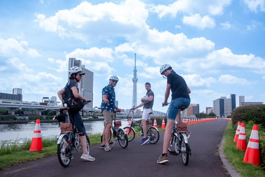 Tokyo: Super Local Private E-bike Cycling Tour from Asakusa - Tokyo Skytree viewing and river breezes: the scenic payoff