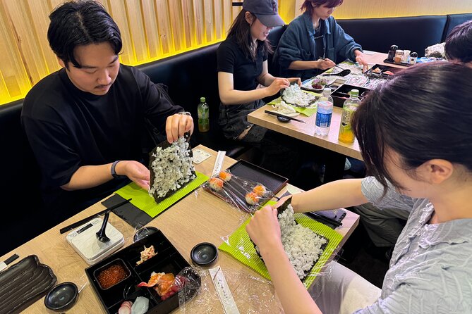 Tokyo Sushi Making Experience & Japanese Cooking Class - Fresh seafood snacks: what you make is what you eat