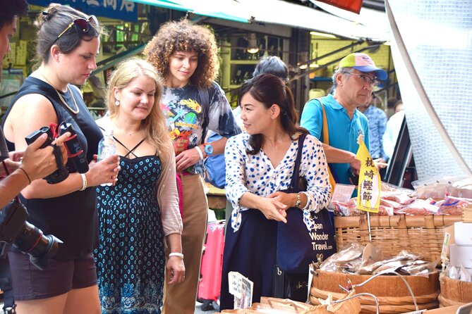 Tokyo : Tsukiji Fish Market Tour with Fresh Sashimi Tasting - The 1.5-hour plan: what happens at Tsukiji Jogai Market
