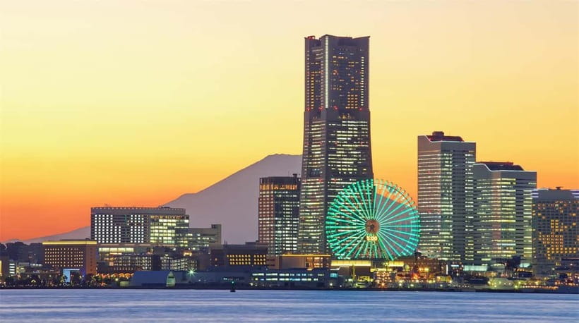 Tokyo Yokohama Night View Tour With Kamakura And Enoshima - Yokohama after sunset: guided time plus choose-your-own night