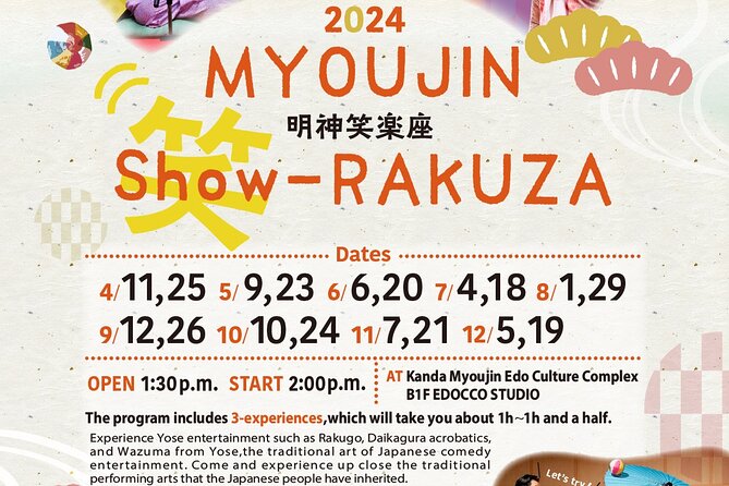 Traditional Japanese Comedy, Juggling & Magic Live Show in Tokyo - Timing and Getting There: A Simple Plan for a Smooth Show Day