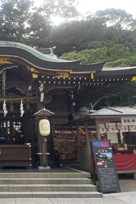 Trip to Kamakura & Enoshima: Shrines, Seaside, Temples &Tea - Enoshima arrives, and then you follow the coastline for real views