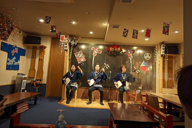 Tsugaru shamisen performance over traditional dinner - Stop-by-stop: what you get from the Asakusa culture walk