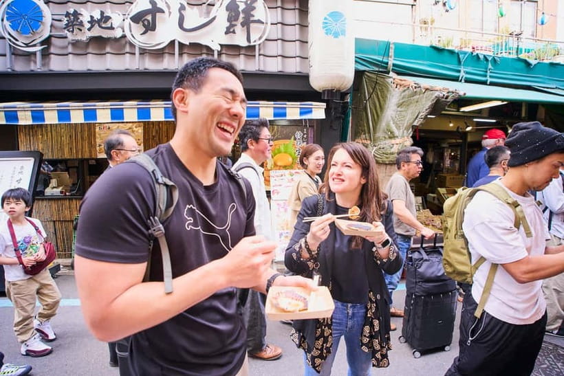 Tsukiji Fish Market: Street Food & Culture Walking Tour - Tsukiji Hongwanji Temple: A Calm Break With Culture Context