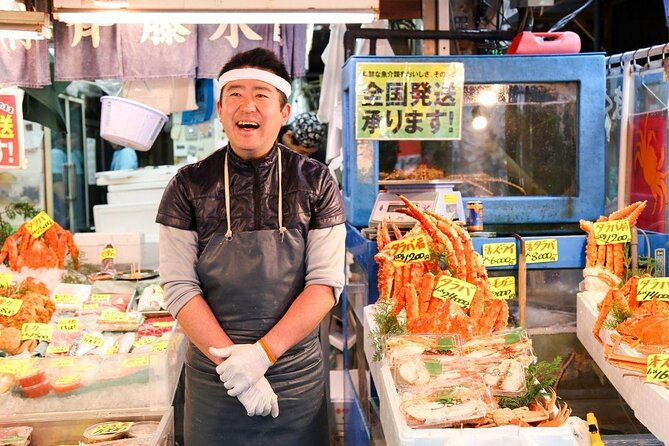 Tuna auction at Toyosu Market with qualified guide and early morning tour of Tsukiji Outer Market - Tsukiji Jogai Market: Tastings, Ingredient Browsing, and Quick Souvenir Wins