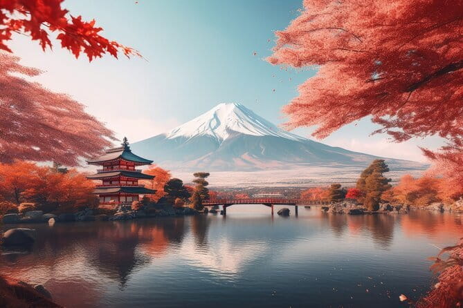 Wonderful Peaks & Peace: Mt. Fuji, Fuji Stupa & Hakone Tour - Lake Yamanaka: the whale-shaped lake and the winter factor